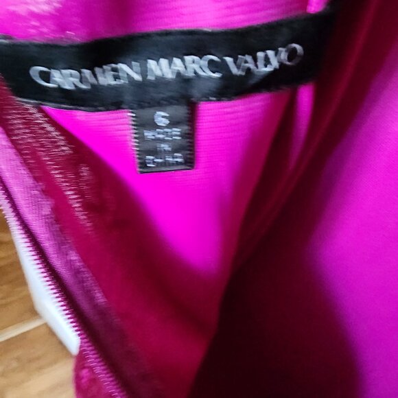 Carmen Marc Volvo fuschia lace dress - Picture 7 of 9